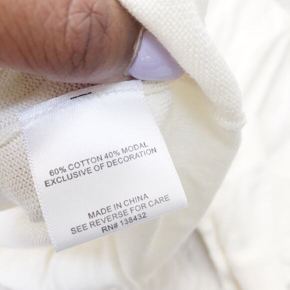 ModCloth‎ Women's Cream Printemps Charm School Pullover Sweater 3X NEW - Picture 4 of 5